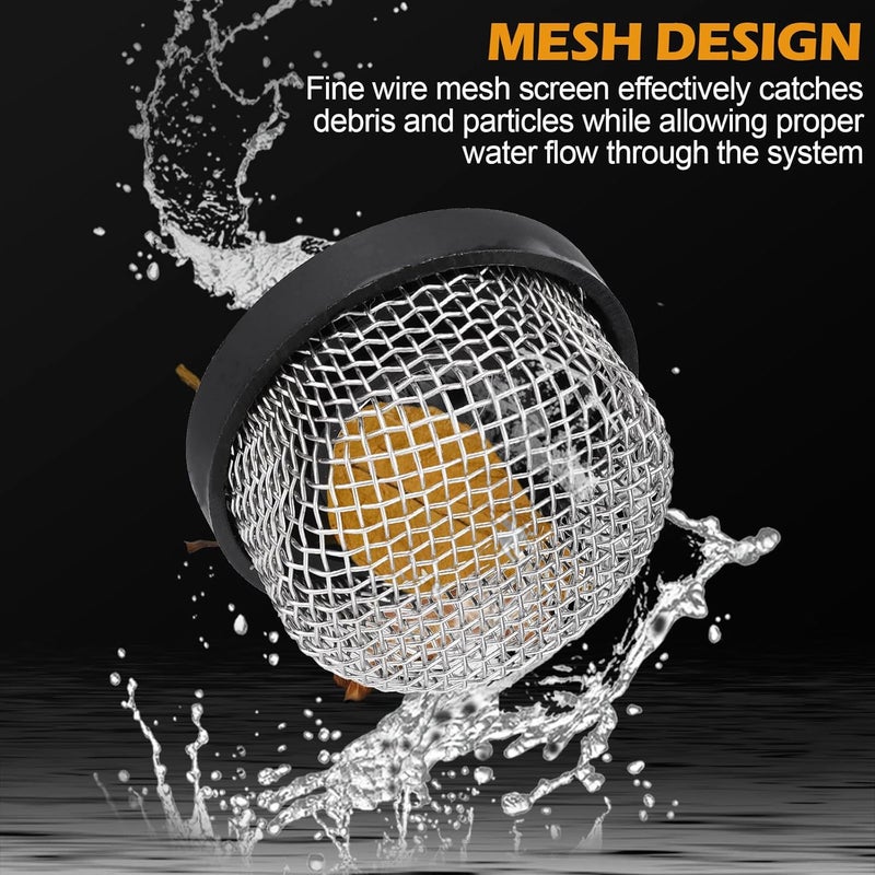Verplexter 1 Pack Stainless Steel Strainer ¾ Inch -14, Industrial Plumbing Inline, Aerator Screen Wire Mesh Compatible with Livewell Pump, Garden Washers Water Filter Sprayer Garden Hose Suction Line. - Image 4